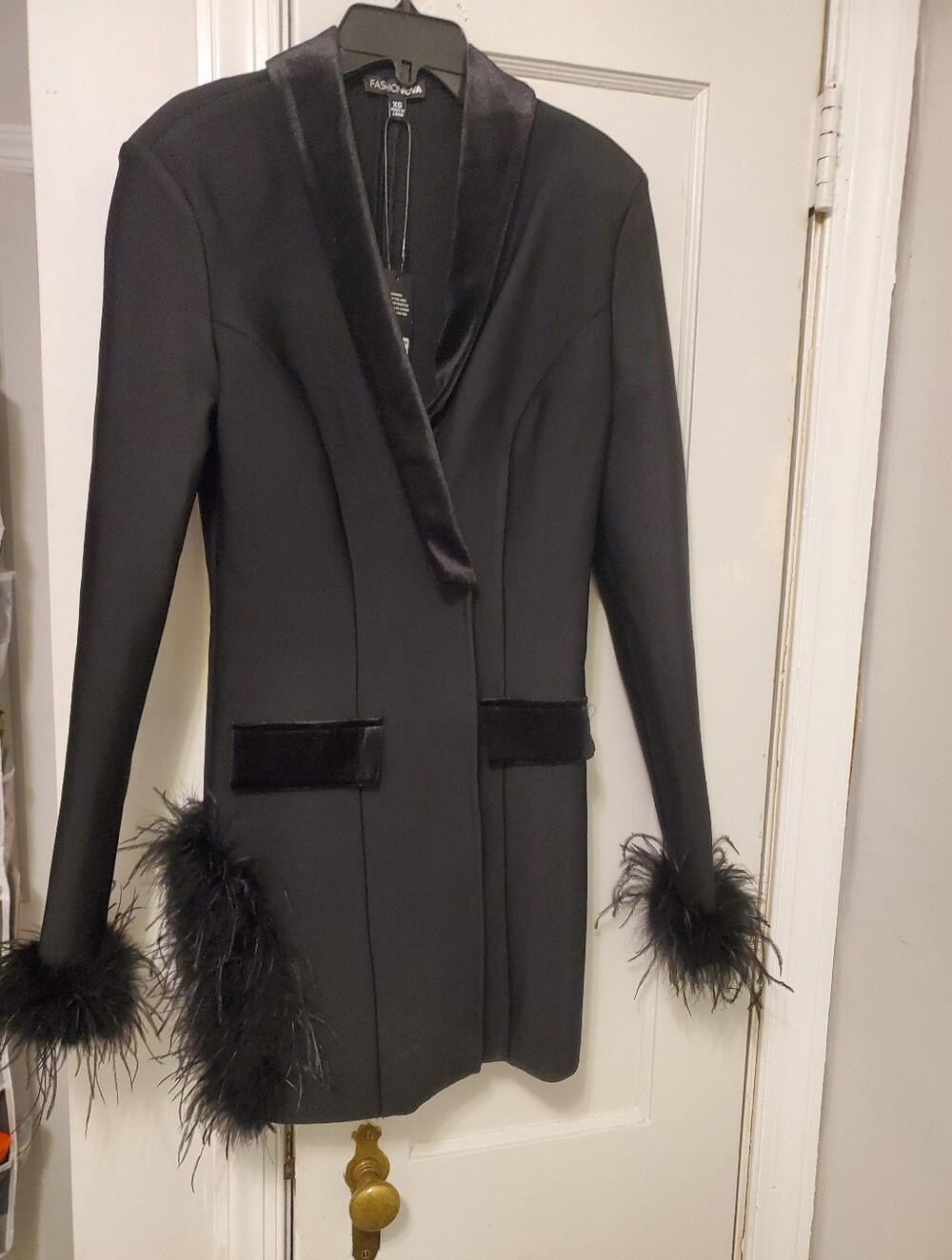 Double Breasted Tuxedo Dress